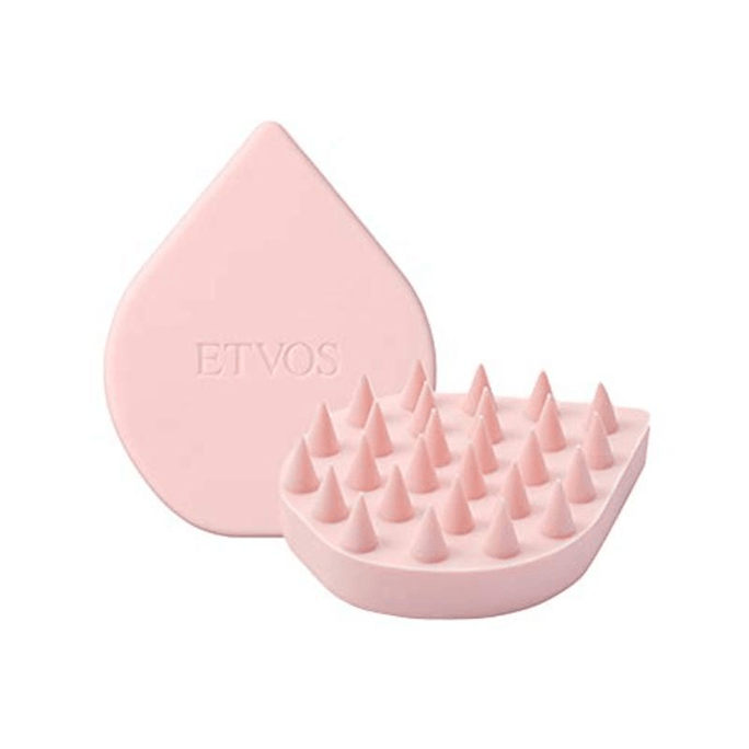 【日本直送品】ETVOS スカルプケア マッサージ クレンジングブラシ ピンク