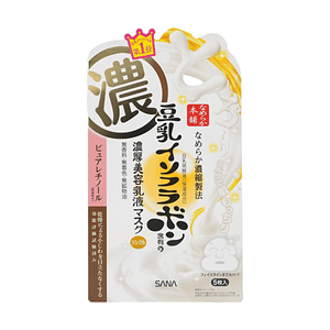 日本SANA莎娜 豆乳美肌紧致润泽面膜 5片装 【纯视黄醇】【淡化细纹】