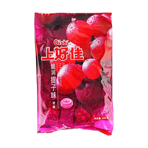 上好佳 脆润提子味硬糖 葡萄味水果糖 100g