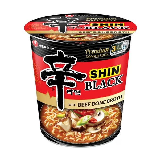 Premium Shin Black Ramyun -  Ramen With Beef Broth - Instant Noodles ,101g