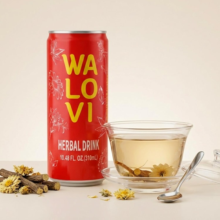 WANGLAOJI Walovi Herbal Tea Drink, 10.48 fl oz【 0 Sugar 0