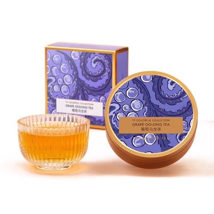 T9 Premium Grape Oolong Tea Blend 50g - Fruit and Flower Tea Gift