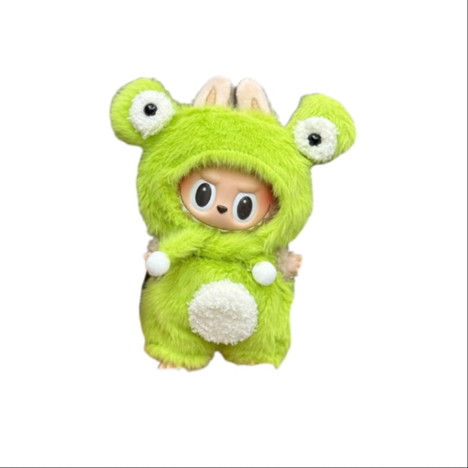 Labubu Doll's Clothing Suit Toy Clothes-Green Monster 1Pc