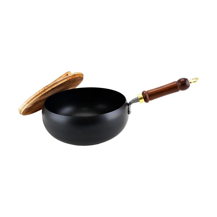 Poêle à frire avec couvercle en bois, 24 cm 7