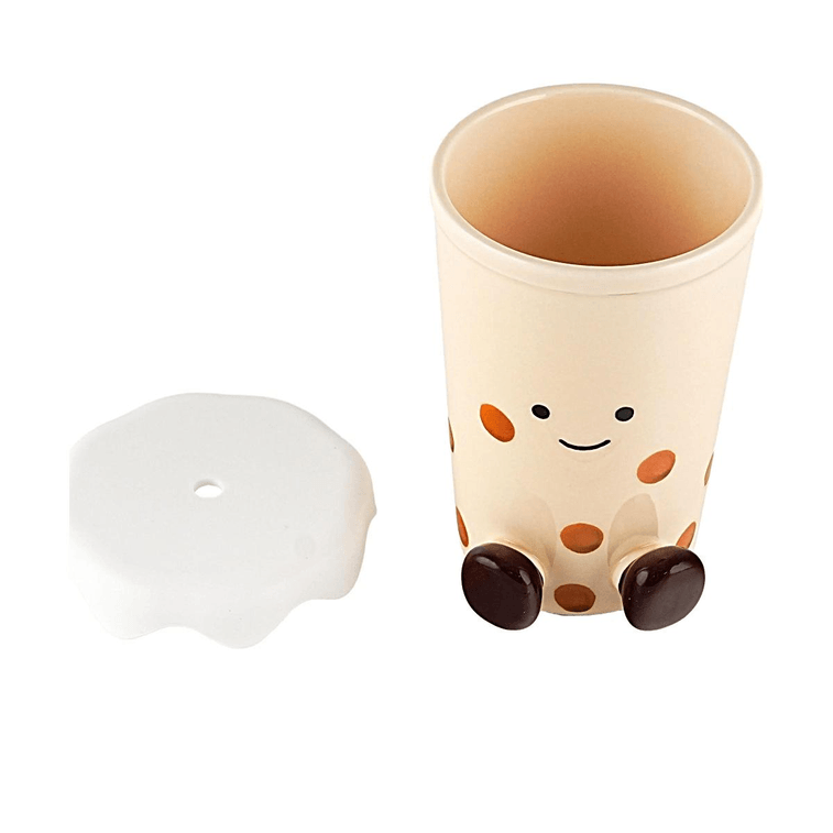 Pangpang Series Milk Tea Cup Cute Ceramic Mug 1pc 7