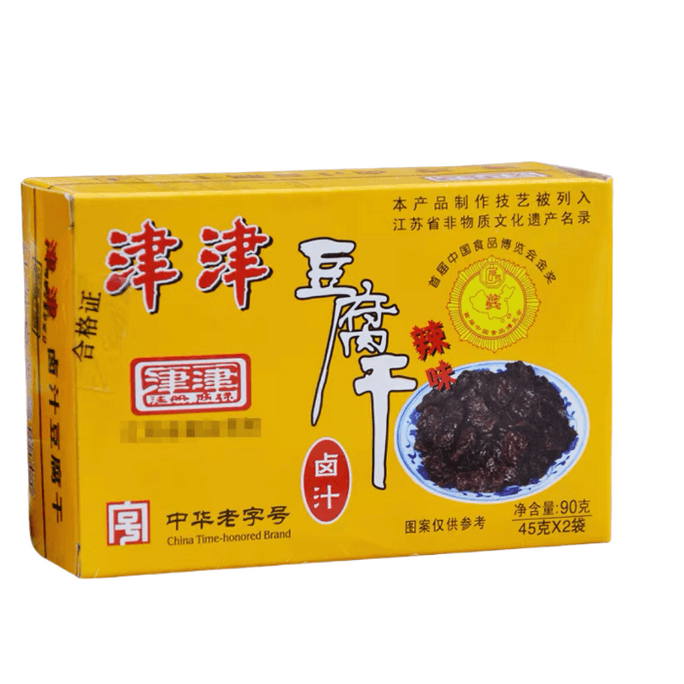 Tianjin Marinated Dried Tofu Honey Dried Tofu Snack Spicy And Braised Sauce Flavor 90g * 1 box