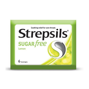 STREPSILS Sugar Free Lemon Lozenges 6pcs