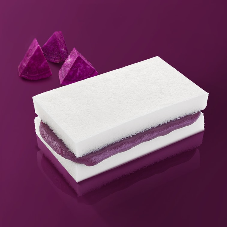 【中国直送】北孚紫芋入り餅　そのまま食べられる朝食用パン　個包装　180g（6袋入り） 3