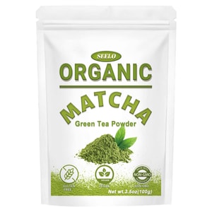 Organic Matcha Powder [Natural Fruit And Vegetable Powder For Edible Baking And Mixing Color] Can Be Used In Baking, Cakes, Smoothies, And Milk Teas. 100g/Bag.