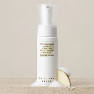 Citrus Orange Purifying Face Cleaning Mousse, 5.07 fl oz. - Dual-Amino Acid Surfactant | Gentle Deep Cleansing