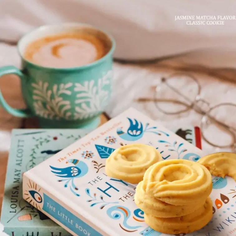 フランツィ バタークッキー ジャスミン抹茶味 10枚入り [なめらかで濃厚、繊細で軽い] 8