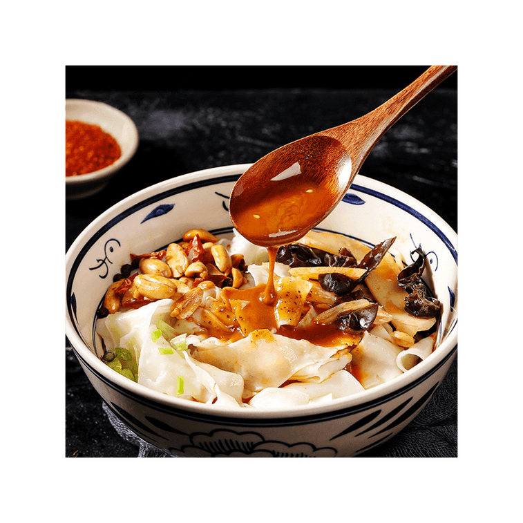 李子柒 椒麻寬麵 乾拌方便麵皮 140g 【人氣美食推薦】 6