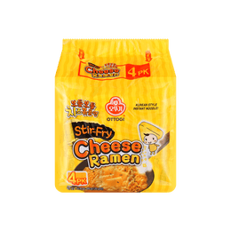 OTTOGI Stir-Fry Cheese Ramen 120g*4 packs Food Noodle
