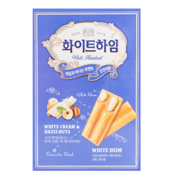 White Choco Cream Wafers With Hazelnut, 1.66 oz