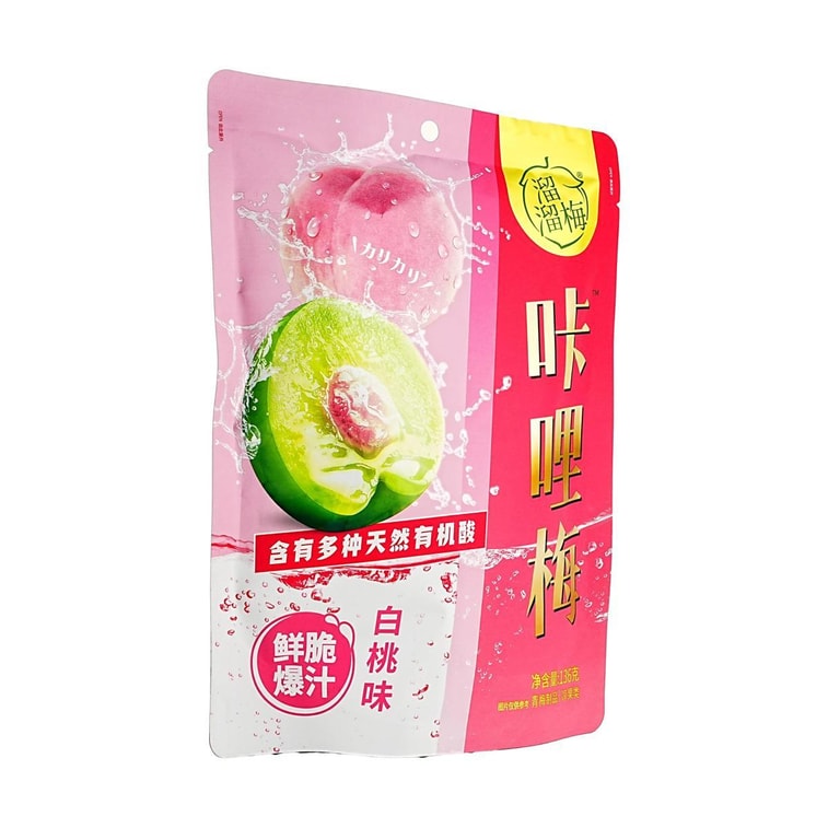 Crisp Green Plum White Peach Flavor 4.8oz【Low Calories 0 Fat】 6