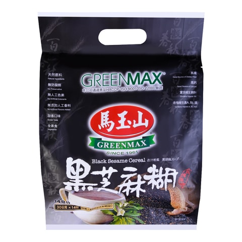 GREENMAX Black Sesame Cereal 14pcs - Yamibuy.com