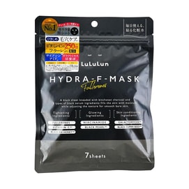 日本LULULUN 富勒烯清潔面膜 7片/袋 滋潤透亮清潔 去黑頭縮毛孔 淨化肌膚 緊緻平滑 @Cosme