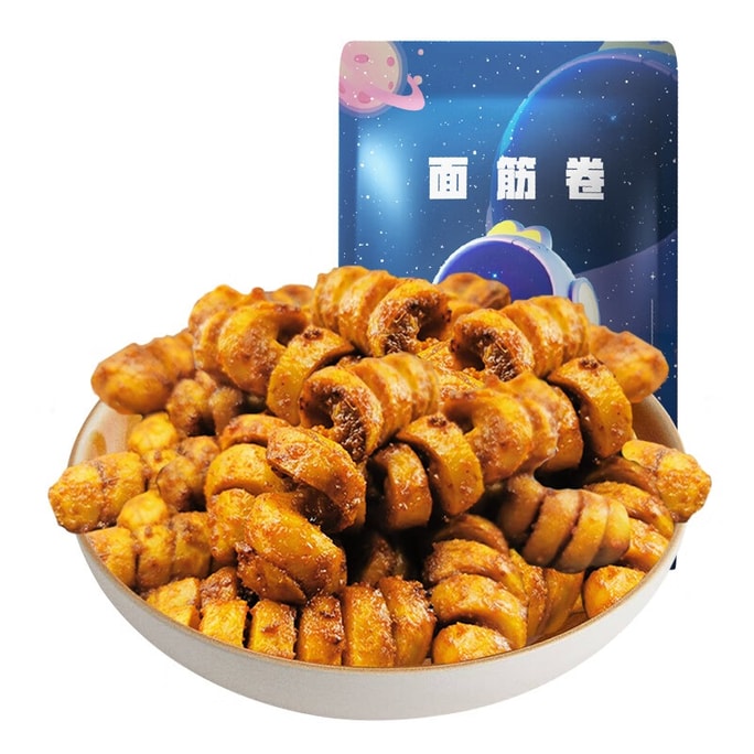 【中國直郵】 週黑鴨 周小伴 麵筋捲 孜然燒烤口味零食 孜然辣條 真空小包裝160g