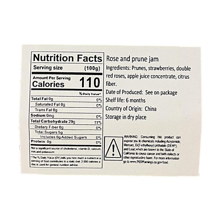 Rose & Plum Preserves Jam, 5.29 oz 【For Bread and Toast Baking】 6