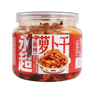 【中国直邮】 永超 酱菜小咸菜下饭菜 香辣萝卜干 400g*1 罐