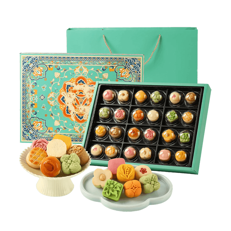 Tang Palace Culinary Record Mooncake Pastry Gift Box,24pieces 17.71 oz【Red Bean+Coconut Hazelnut+Cocoa+Lychee Pineapple】 - Image 6