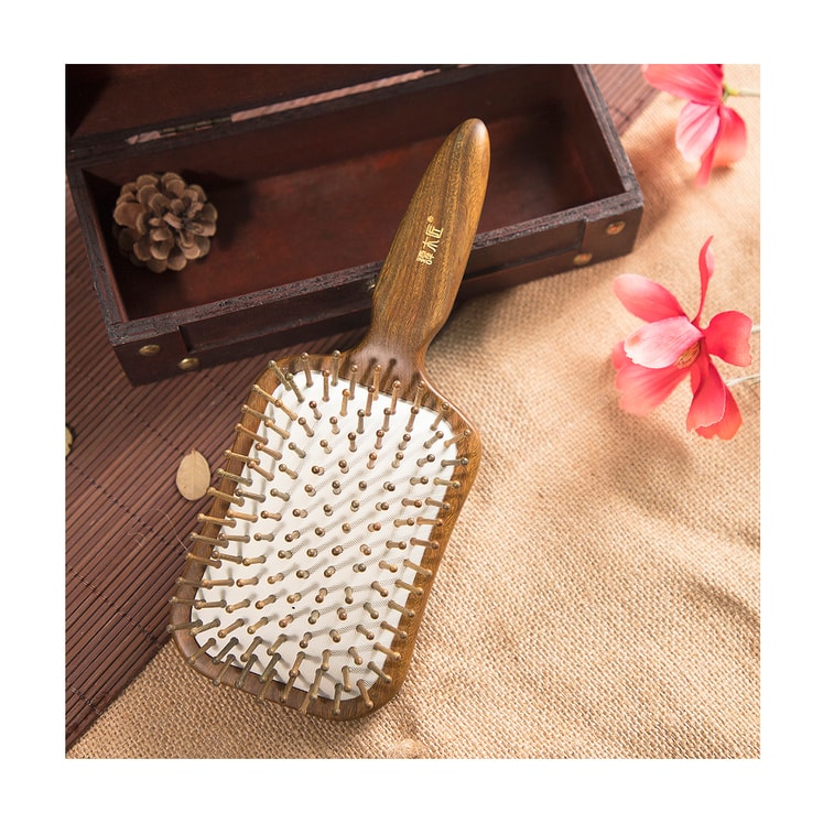中国谭木匠礼盒漆艺护发梳香媚 气囊护发木梳子 创意生日礼物 送妈妈 1件入 7