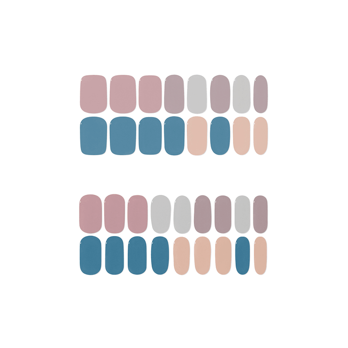 Innovative Baked Real Gel Nail Strips Peel Off Nails #ENT204 Cotton Cashmere