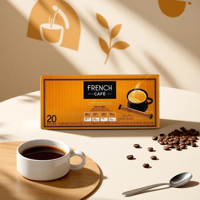 French Cafe Coffee Mix Arabica Gold 214g