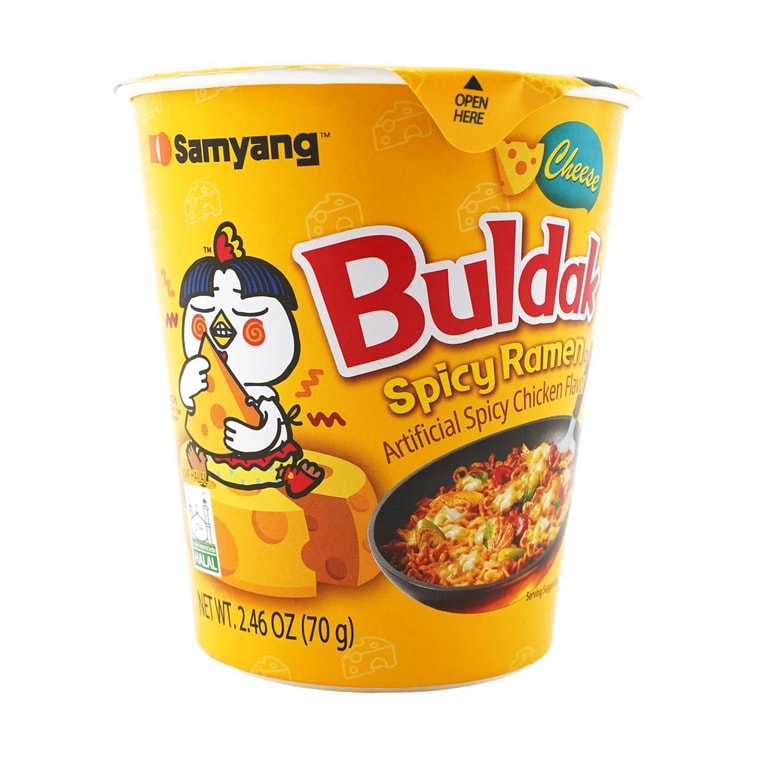 Nouilles instantanées Buldak saveur poulet épicé au fromage, 70 g 3