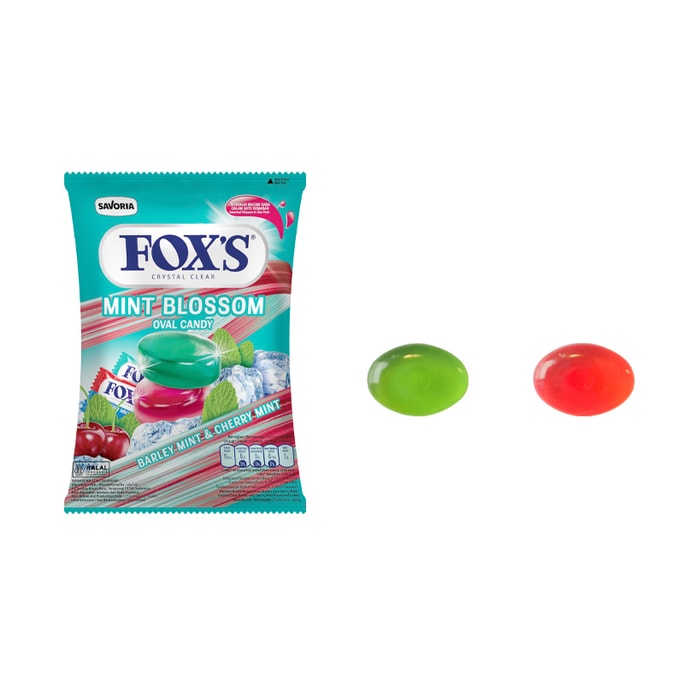 Crystal Candy Cherry Mint Flavored Fruit Candy 125g Vanilla & Cherry Mint Flavored Mixed hard Candy