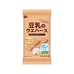 [일본 직배송] BOURBON 두유 웨이퍼 비스킷 80칼로리 16개