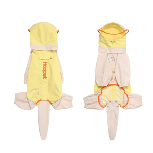 Yellow Transparent Brim Raincoat 1 Piece