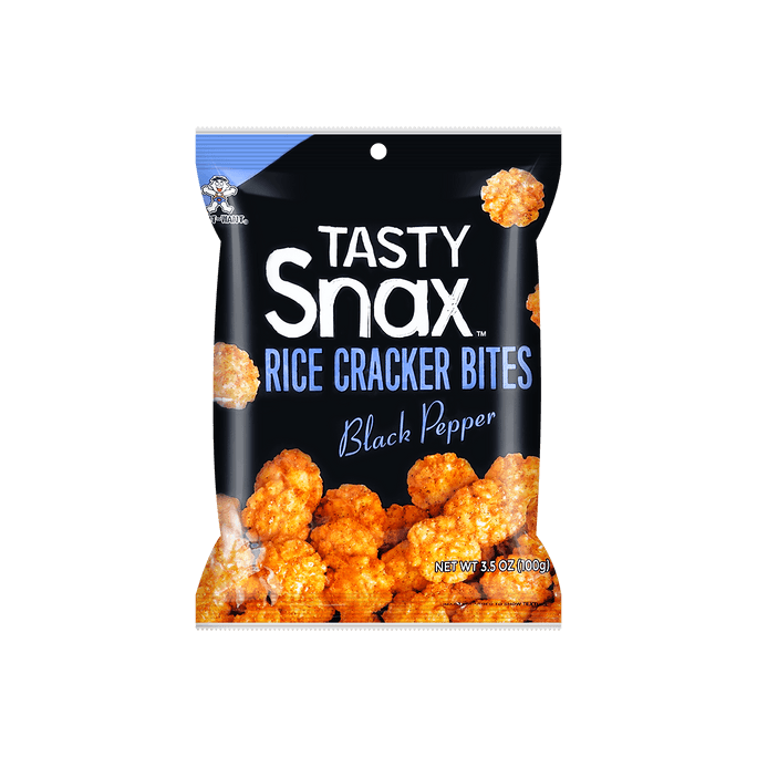 rice crackers bites black pepper flavor 3.5oz