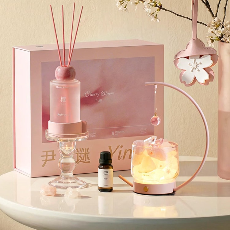 yinmi 桜の香り クリスタルストーン ディフューザー ギフトセット - Yami