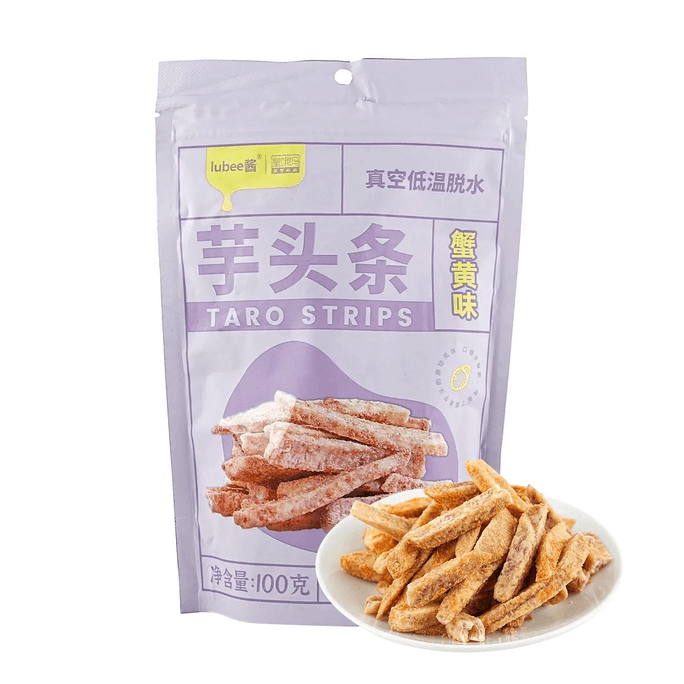 皇餓嗎 鮮切芋頭條 蟹黃味 100g【鹹香酥脆 低油不膩】