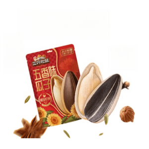【中国直邮】 三只松鼠 五香味瓜子大果仁炒货坚果休闲解馋零食420g*1袋