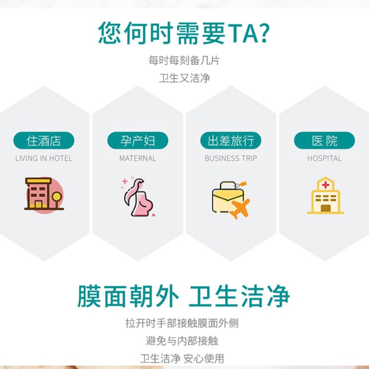 WHIKON 一次性马桶垫 加厚防水 电子束灭菌【囤货2包入】坐垫纸 旅行 孕产妇坐便套 10pcs/包 共20pcs 冰晶蓝 3