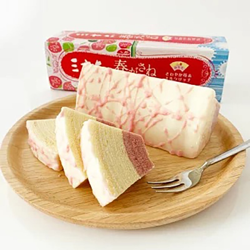 苺ミルクを思わせる色合いの縞模様が綺麗♡インカローズ原石表面磨き625　特価！！ 日本直送】日本柳月 季節限定 北海道いちごミルク2色バウムクーヘン - Yami