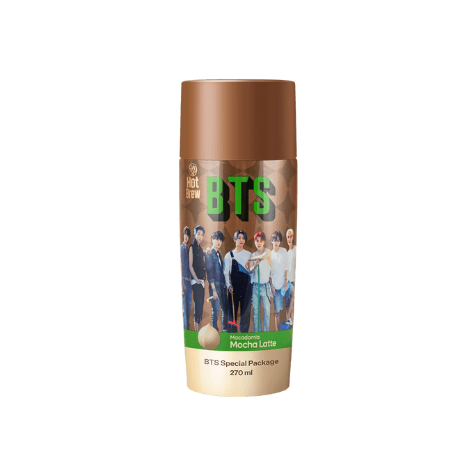 BTS Macadamia Mocha Latte - Surprise Special Edition Packaging, 9.12fl oz