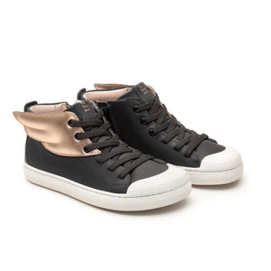 美國 MOM LOVES ME 兒童 運動鞋 - 灰金屬色 / 鮭魚色 12