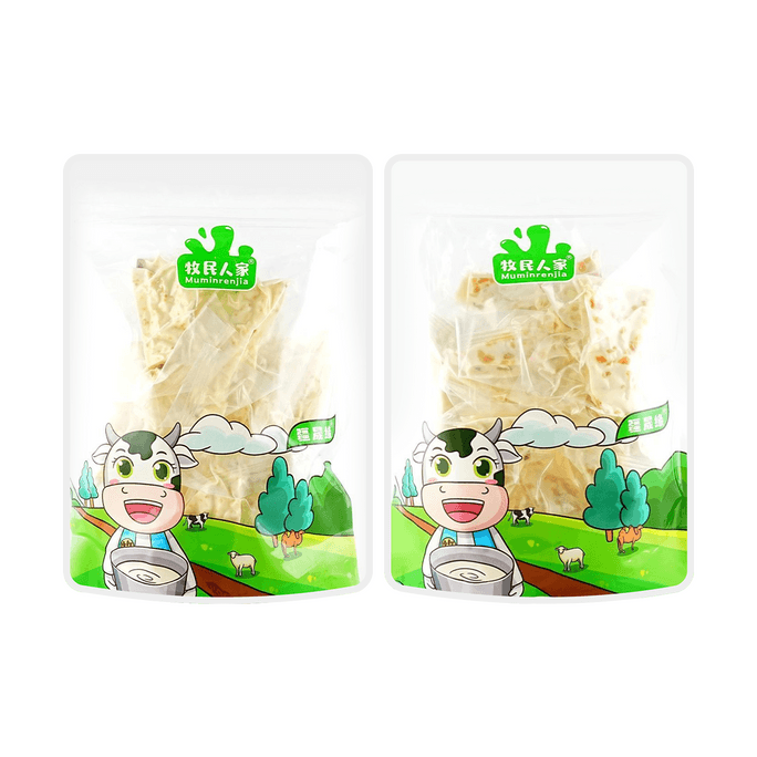 Pastoral Home Thousand-Layer Milk Skin Yellow Peach Flavor 17.6oz+Fried Rice Flavor 17.6oz【2 Combo Packs】