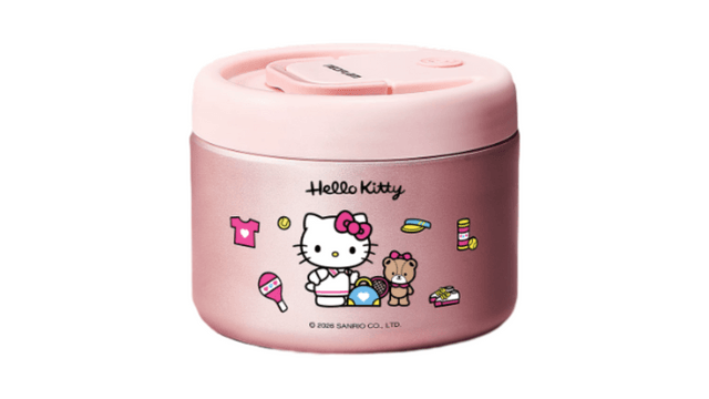 Thermal Lunch Box Hello Kitty 600ml—304 Stainless Steel - Yami.com