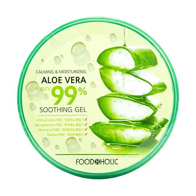 韓國Foodaholic蘆薈舒緩保濕凝膠 300ml【舒緩保濕】【99%純度】