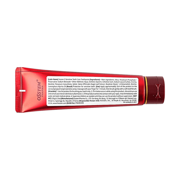 Dentifrice Soin Sensible Réparation Émail Soulagement Douleur Dentaire Menthe Fraîche 4,23 oz 4