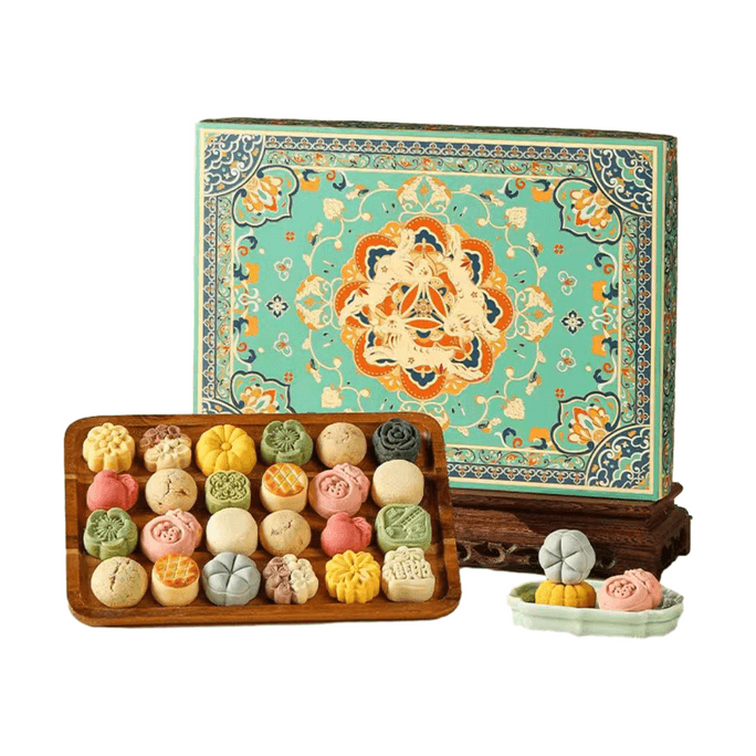 【中国直邮】 皇家尚食局 皇家尚是局 唐宫食录礼盒 中式糕点14味24枚 538g*1盒