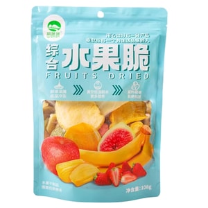 Miaoshu Mixed Fruit and Vegetable Crisps, Jackfruit Dried Fruit Mix, 108g*1 Bag