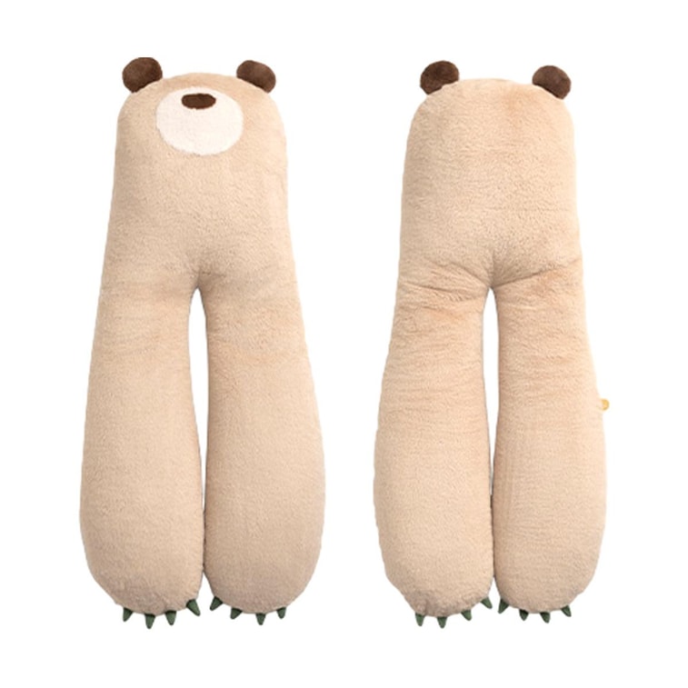 저스트 칠 베어 허그 시리즈, 수면 자세 지지 베개, 베어 허그 베개, 회갈색, 115x48cm 3