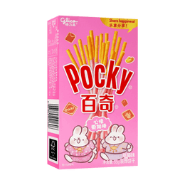 大陆版GLICO格力高 POCKY百奇 草莓味涂层饼干棒 55g