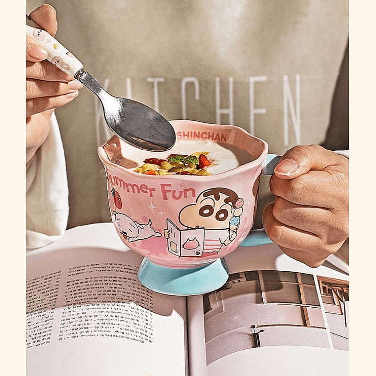 Ceramic Mug Coffee Water Cup 360ml Good Night Crayon Shin-chan 1pc 3