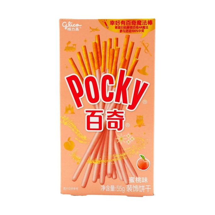 Peach Cream Pocky Cookie Sticks, 1.94oz